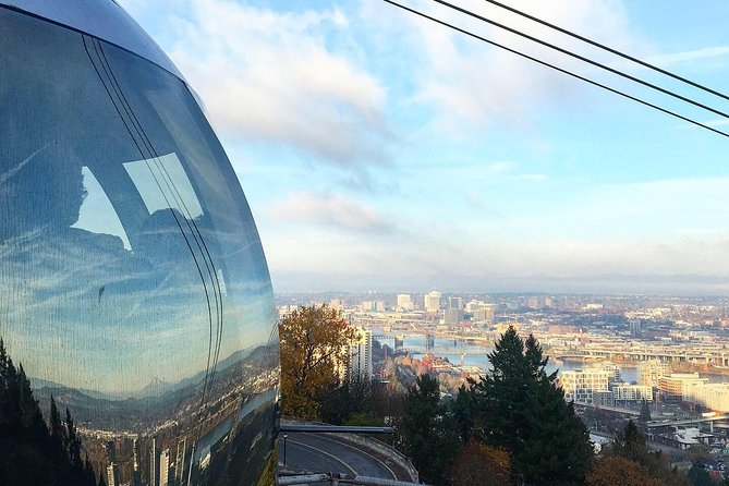 Aerial Tram Ride with Doughnuts at Sunrise in Portland Oregon - OHSU: Art, Architecture, and Why the Tram Exists