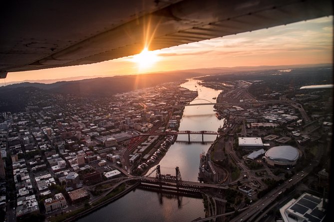 Downtown Portland Air Tour by Envi Adventures - The Portland welcome sign, plus the feeling of arrival