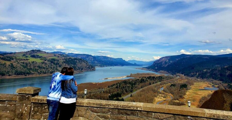 From Portland: Full Day Gorge Waterfalls & Mt. Hood Tour - Multnomah Falls and the gorge cliffs: the main event done right