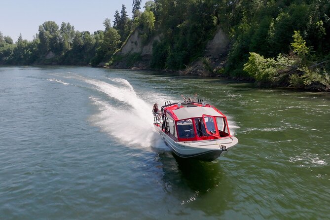 Guided Jetboat Tour for Six -Private - Wheatland Ferry Crossing stop: the 1845 river connection