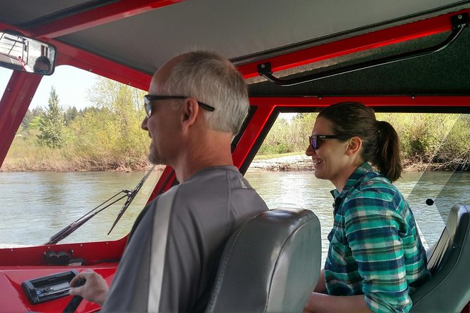 Guided Jetboat Tour for Six -Private - Mid-ride rhythm: stories, wildlife, and a chance to stretch