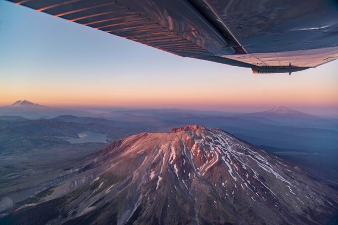 Mt. St. Helens Air Tour by Envi Adventures - Stop 3 and 4: Mt. St. Helens crater and the eruption aftermath