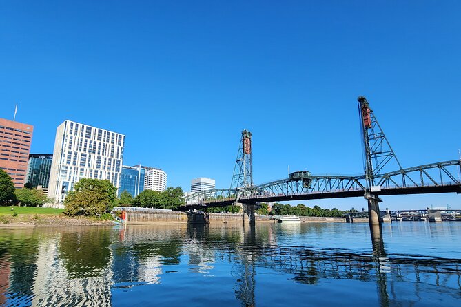 Portland's Ultimate 12 Historic Bridges' Scenic Boat Tour - Steel Bridge, the Portland sign, and the photos that feel unfair