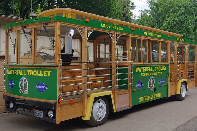 Waterfall Express Tour -Transportation to Waterfall Trolley PDX07 - Car-free Portland to the Multnomah Falls corridor