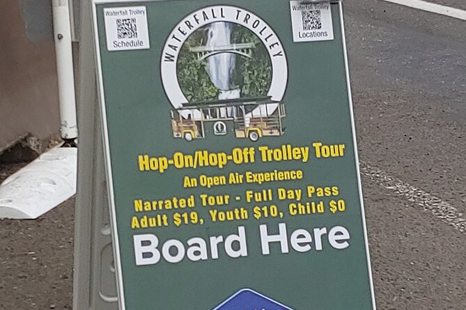 Waterfall Hop-On Hop-Off Trolley Tour Multnomah Falls Day Pass - When road closures force a route change