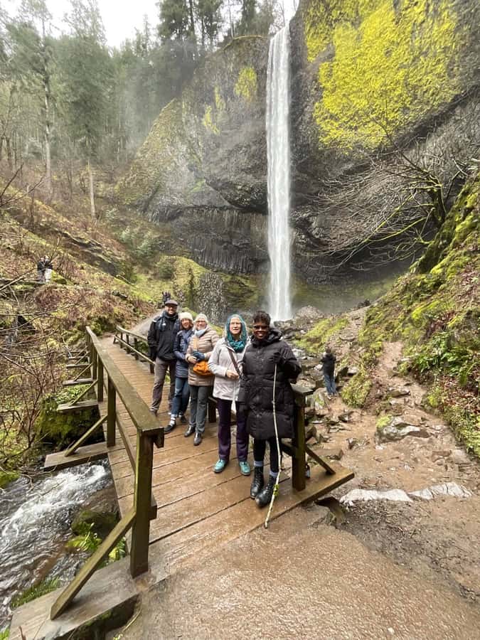 Wonderful Waterfalls of Columbia River Gorge Tour - Multnomah Falls and the Stone Bridge Mist Moment